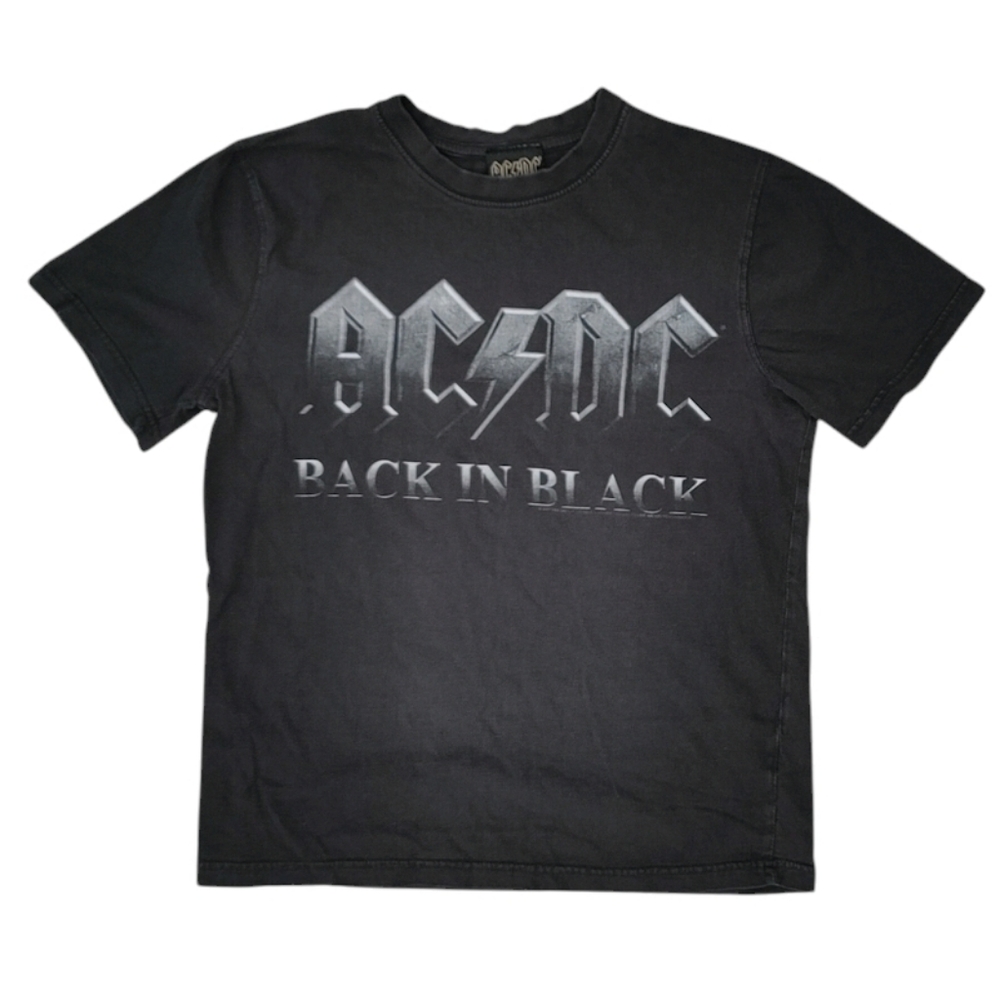 Vtg 2011 AC/DC Back in Black Graphic Print T-Shirt Medium